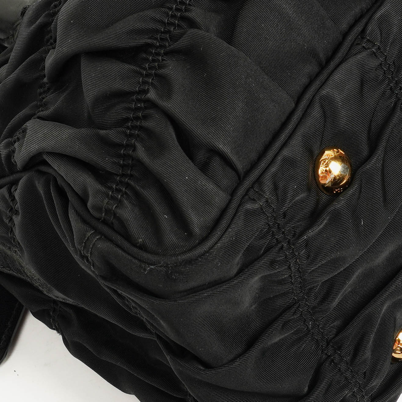 Prada Tessuto Gaufre Tasche aus schwarzem Nylon