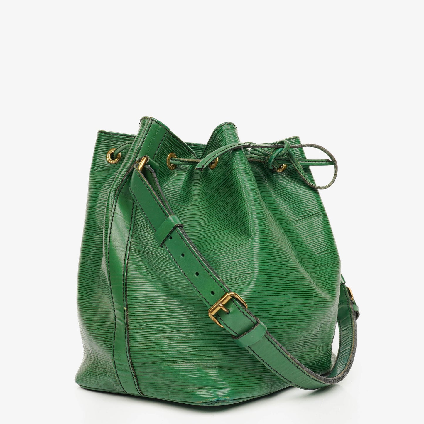 Louis Vuitton Petit Noe Schultertasche aus grünem EPI Leder