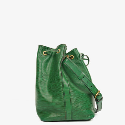 Louis Vuitton Petit Noe Schultertasche aus grünem EPI Leder