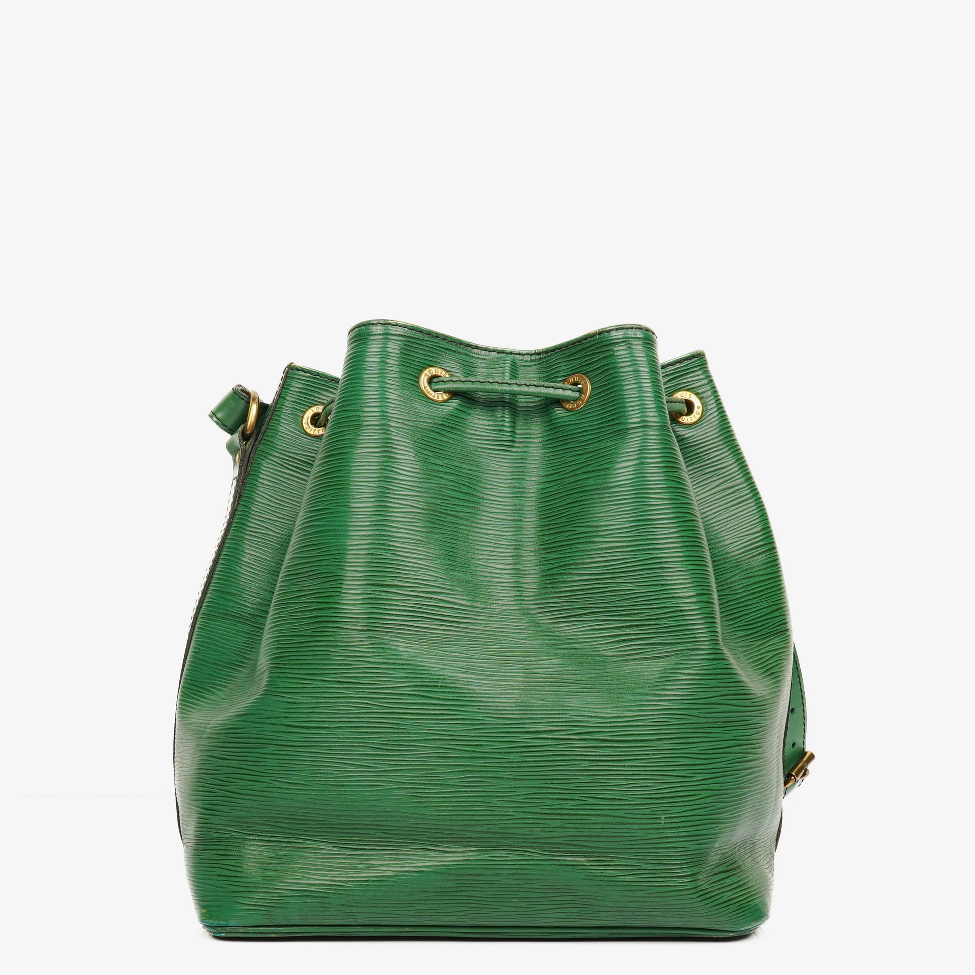 Louis Vuitton Petit Noe Schultertasche aus grünem EPI Leder