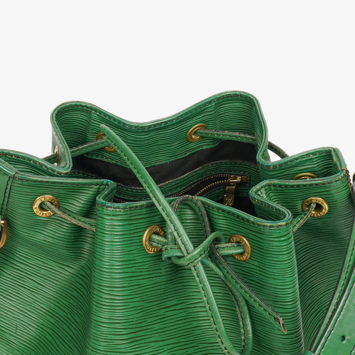 Louis Vuitton Petit Noe Schultertasche aus grünem EPI Leder
