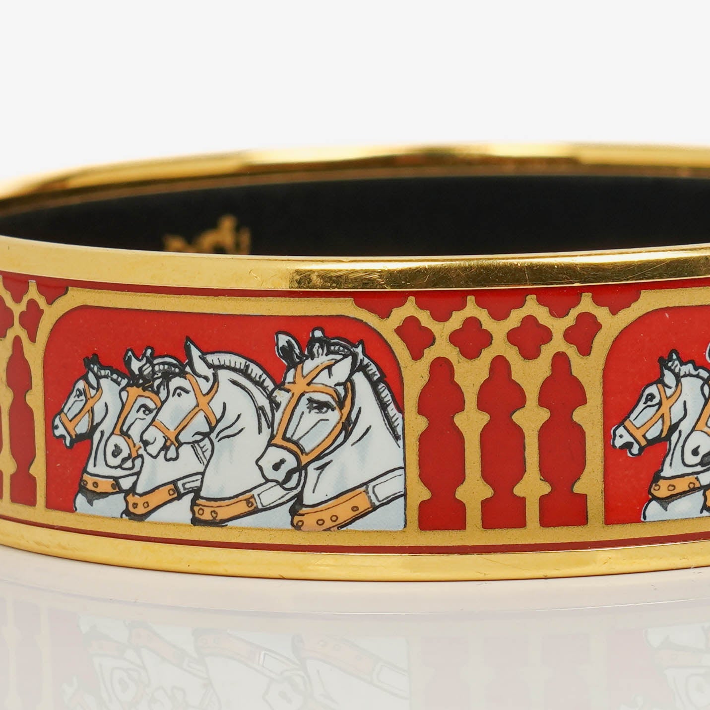 Hermès Armreif aus Emaille „Grand Apparat“