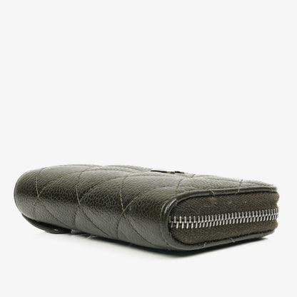 Chanel O-Zip Münzbörse aus gestepptem Caviar Leder