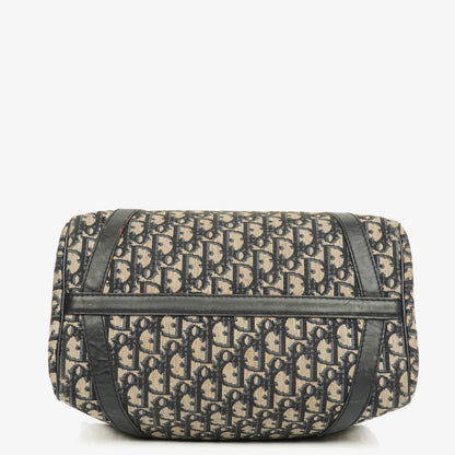 Christian Dior Trotter 30 Vintage Boston Bag in Beige/Navy