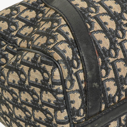 Christian Dior Trotter 30 Vintage Boston Bag in Beige/Navy