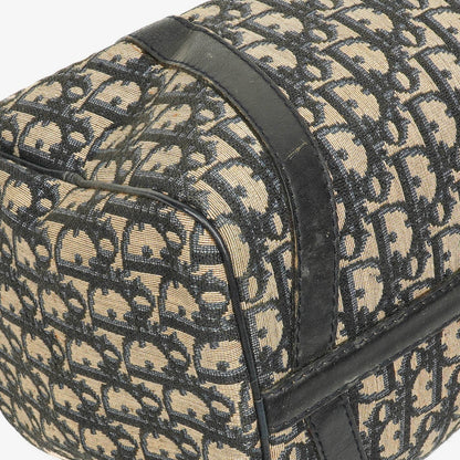 Christian Dior Trotter 30 Vintage Boston Bag in Beige/Navy