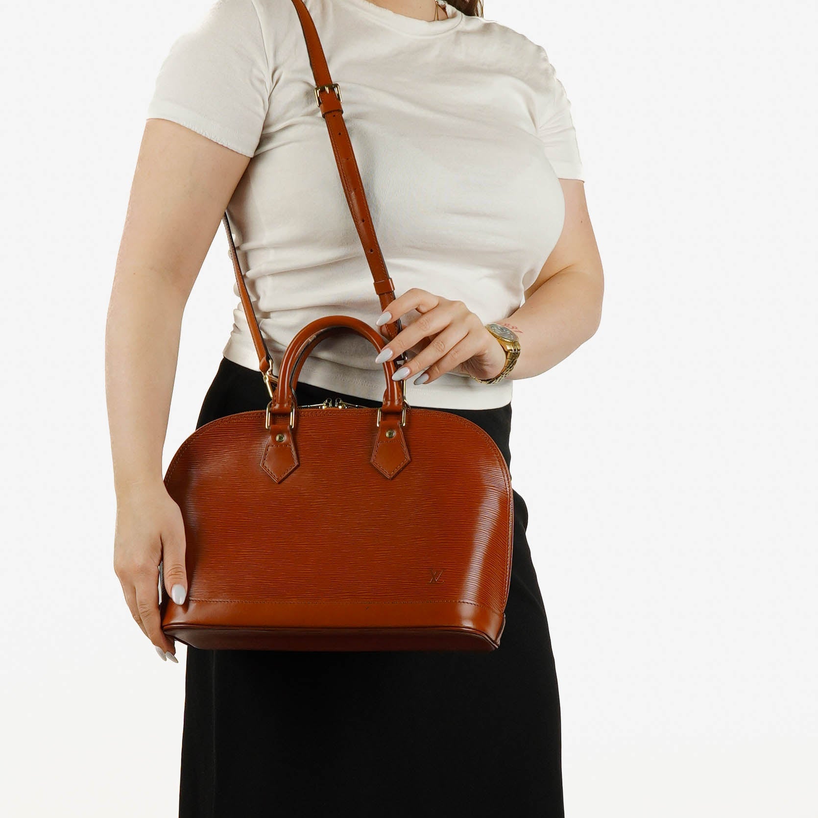 Louis Vuitton Alma PM Handtasche aus Epi Leder