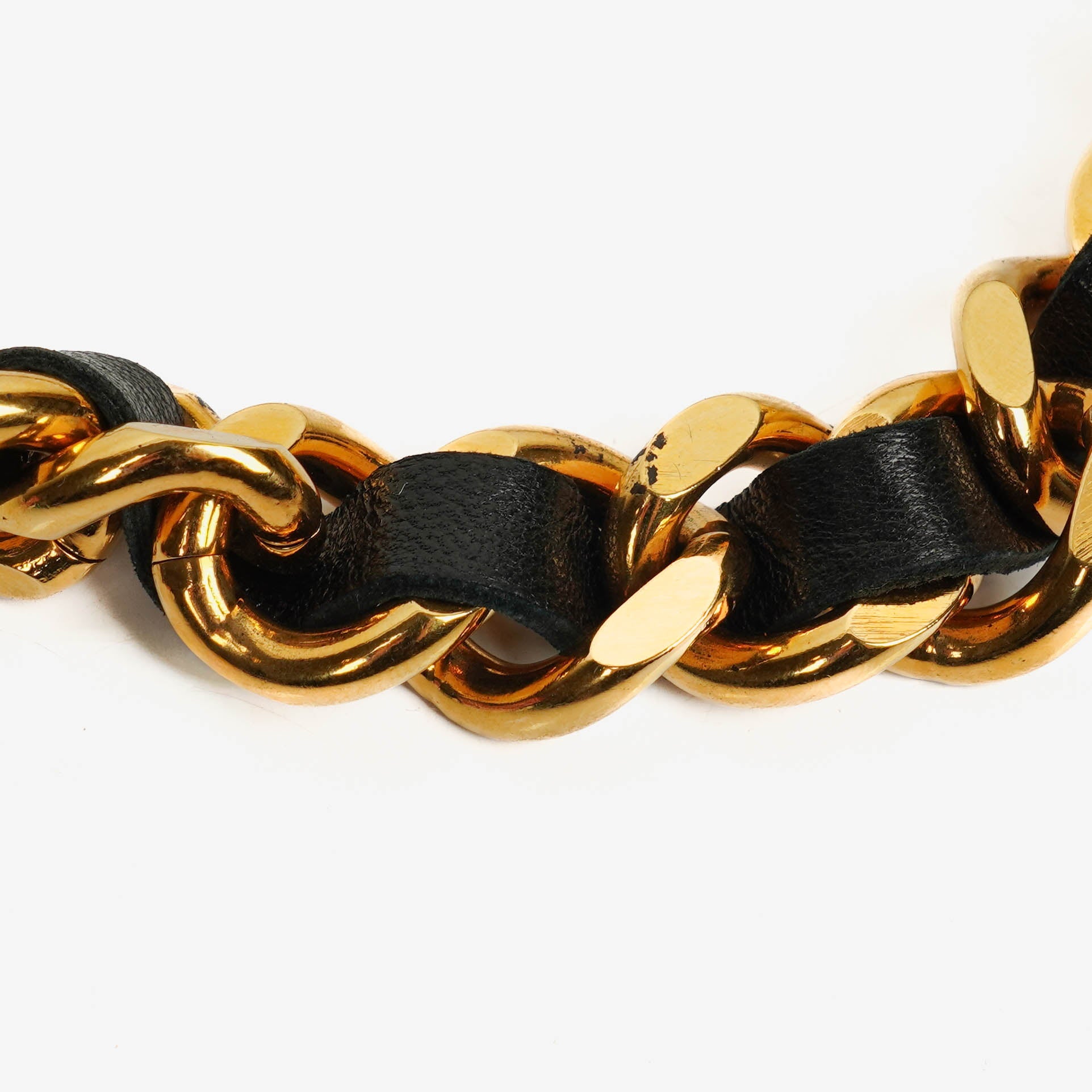 Chanel Coco Mark Kettengürtel aus Leder