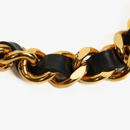Chanel Coco Mark Kettengürtel aus Leder