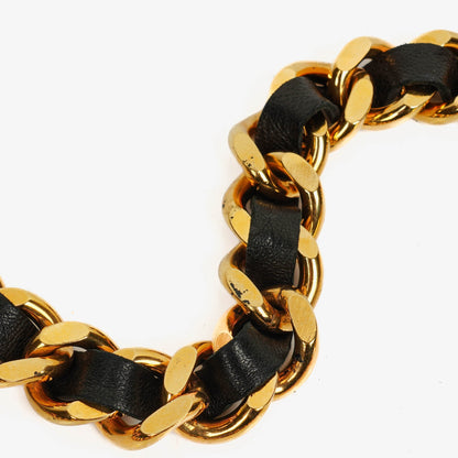 Chanel Coco Mark Kettengürtel aus Leder