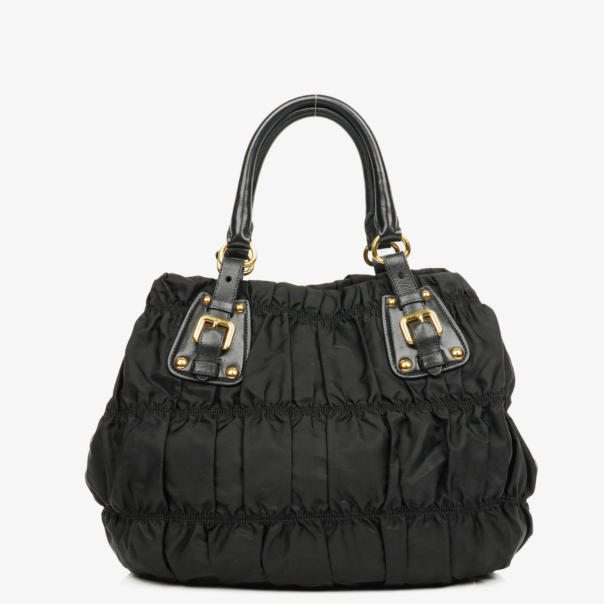 Prada Tessuto Gaufre Tasche aus schwarzem Nylon