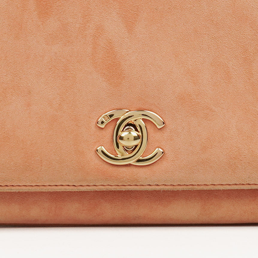 Chanel Mini Square Flap Tasche aus Wildleder