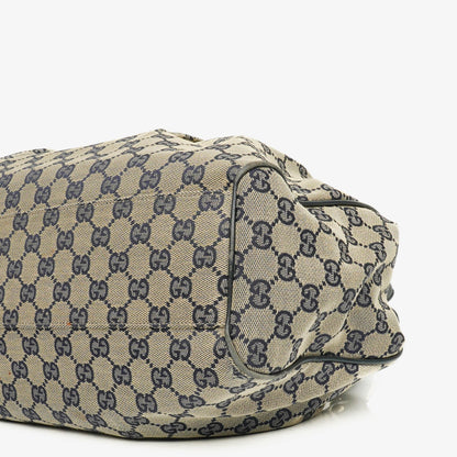 Gucci Sukey Schulter-Hobo-Tasche aus Monogram Canvas