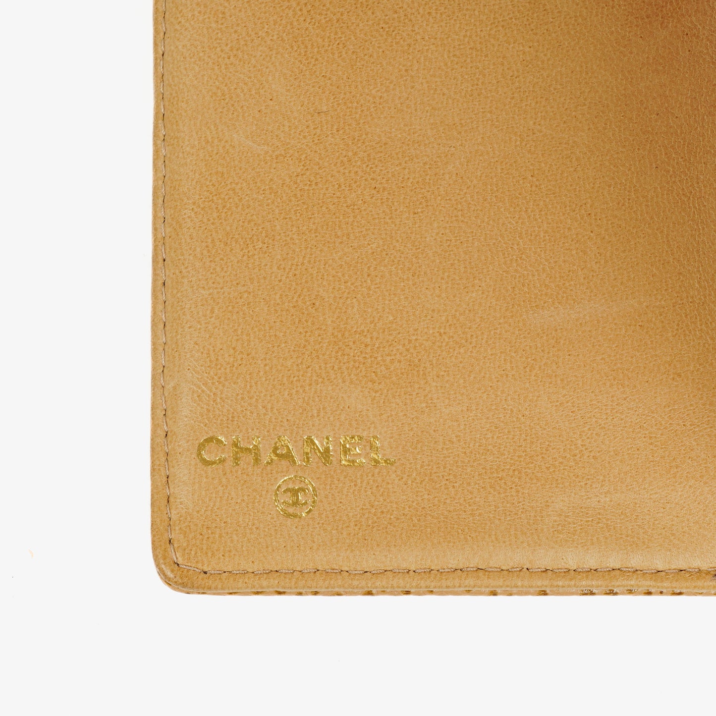 Chanel Timeless Caviar CC Kartenetui Portemonnaie Beige