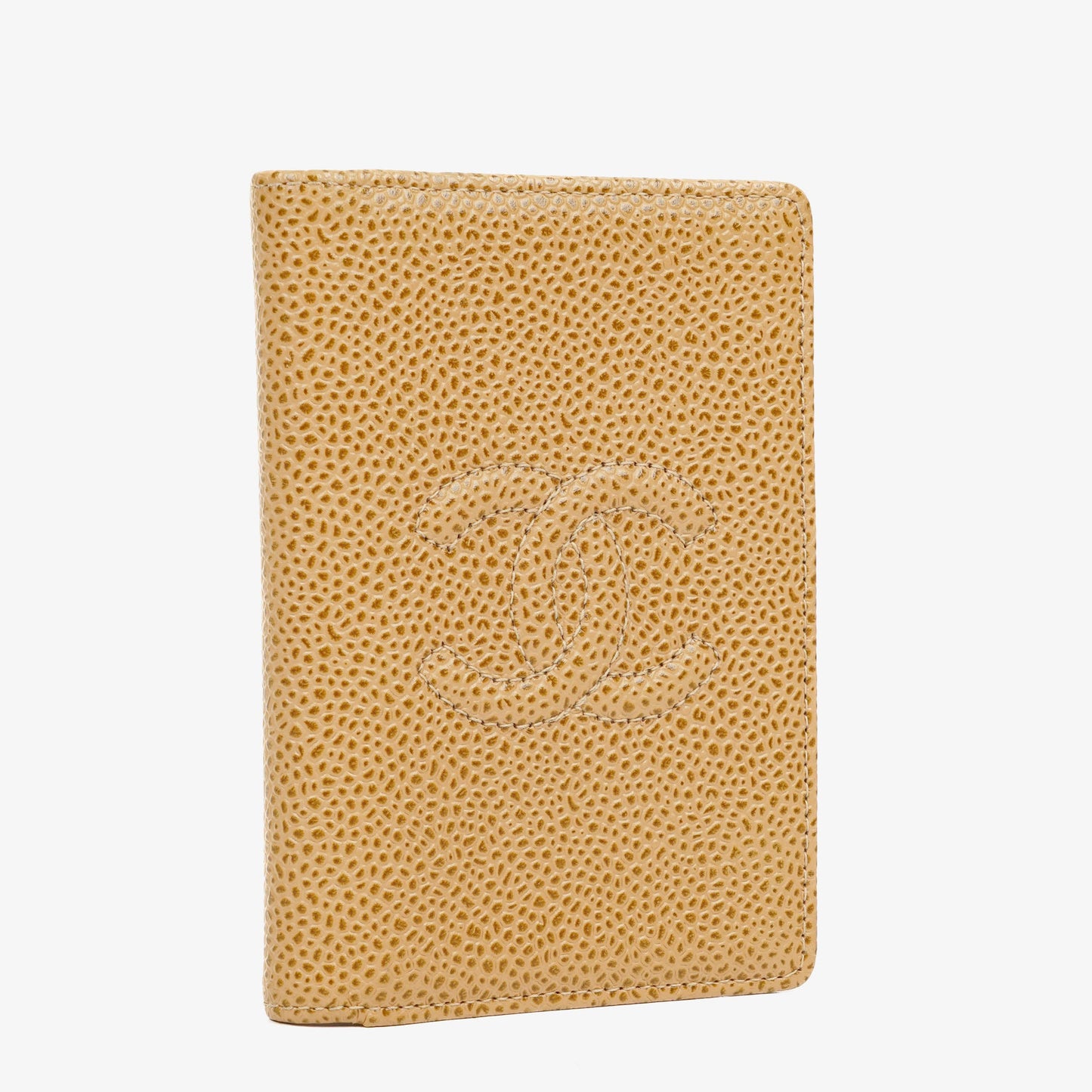 Chanel Timeless Caviar CC Kartenetui Portemonnaie Beige