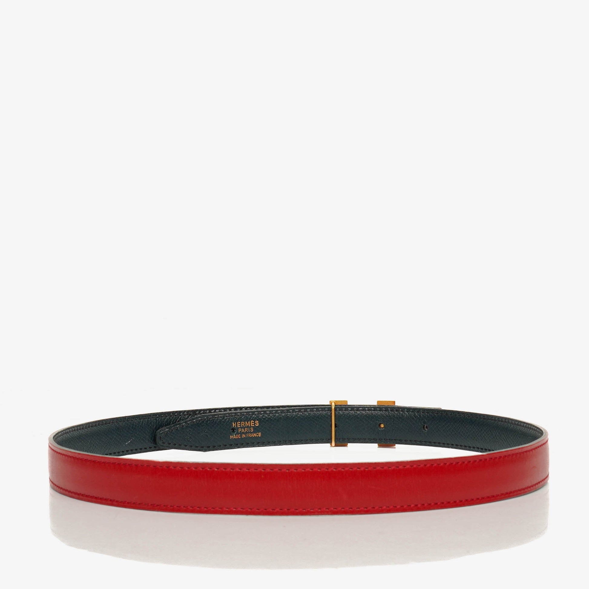 Hermès Constance 20 mm Gürtel 65 aus Box- und Courchevel-Leder