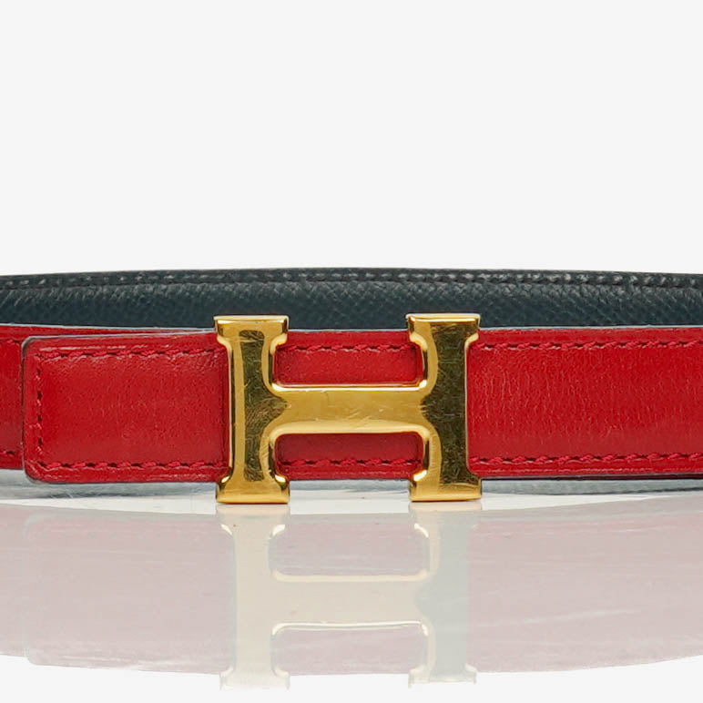 Hermès Constance 20 mm Gürtel 65 aus Box- und Courchevel-Leder