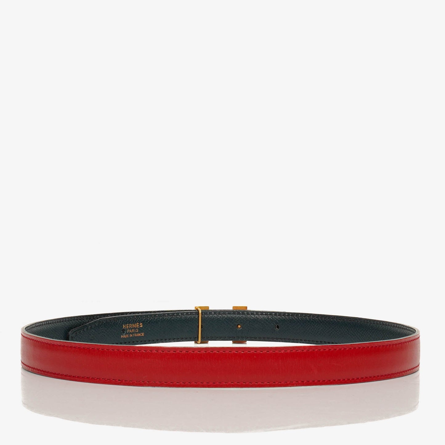 Hermès Constance 20 mm Gürtel 65 aus Box- und Courchevel-Leder