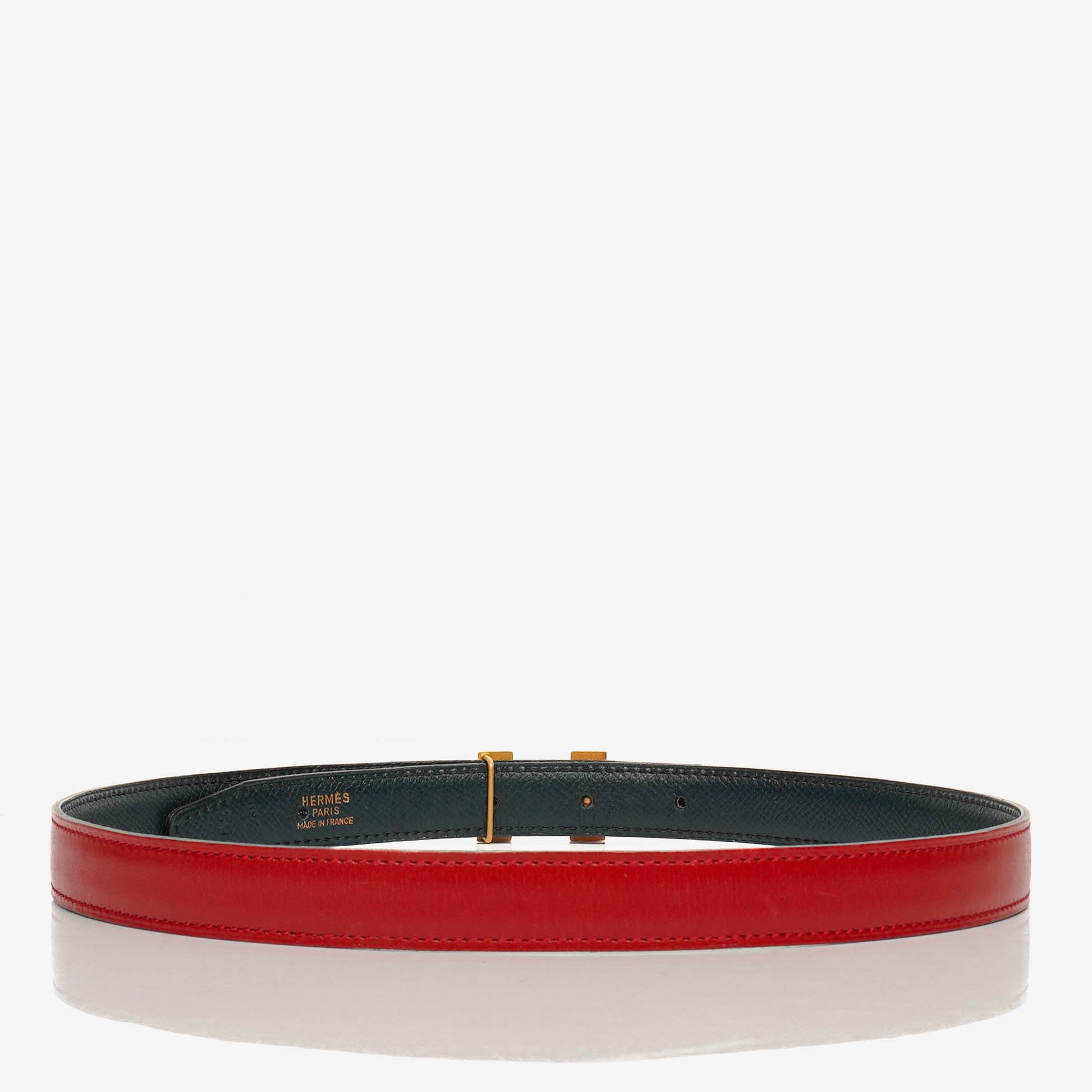 Hermès Constance 20 mm Gürtel 65 aus Box- und Courchevel-Leder