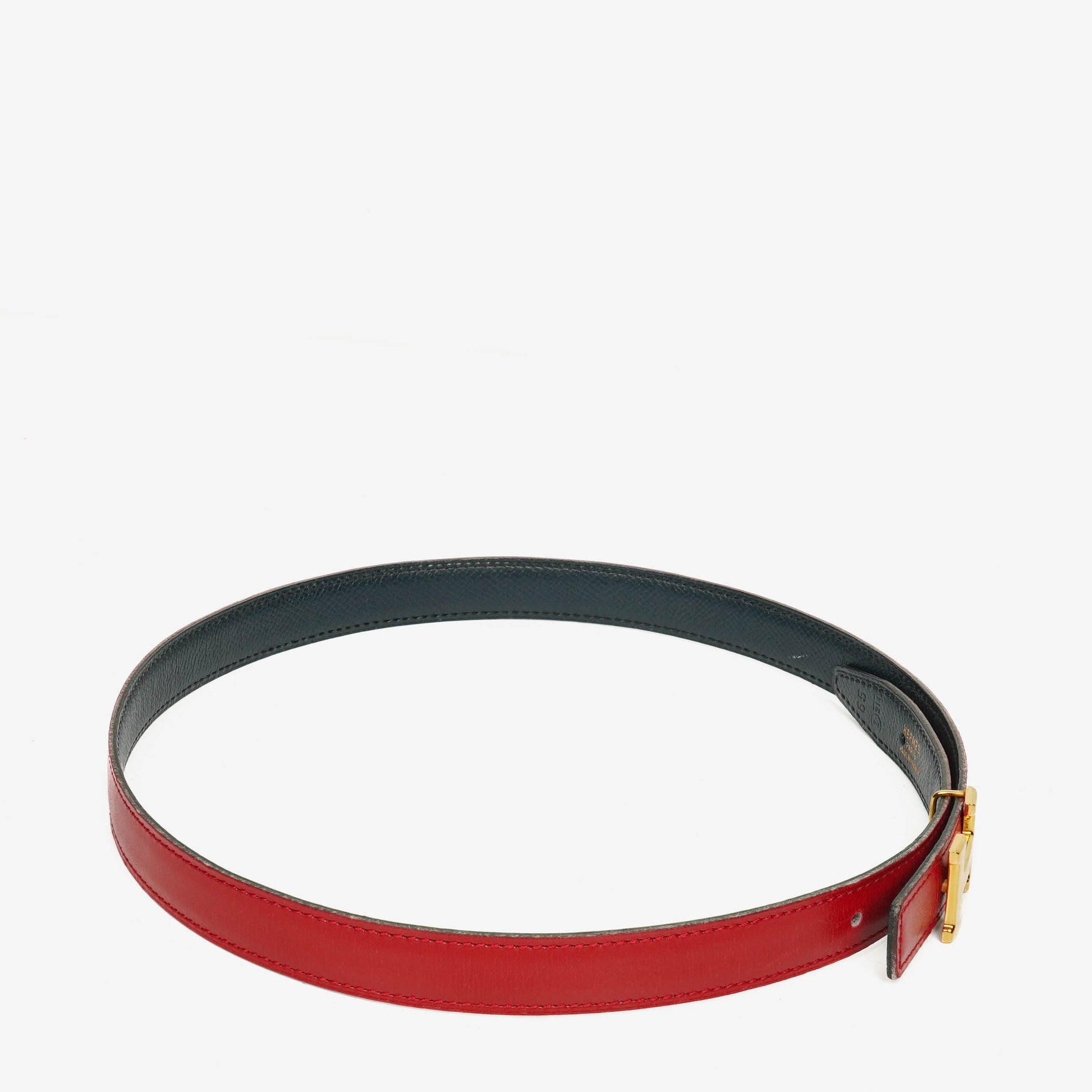 Hermès Constance 20 mm Gürtel 65 aus Box- und Courchevel-Leder