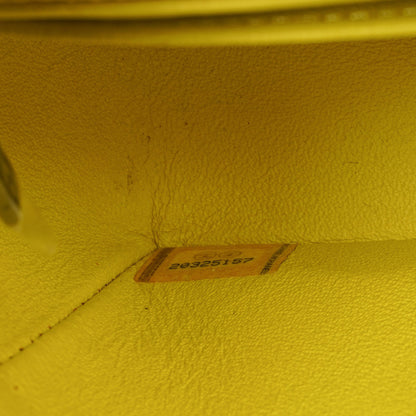 Chanel Mini Rectangular Single Flap Tasche aus gelbem gestepptem Samt mit schwarzer Hardware