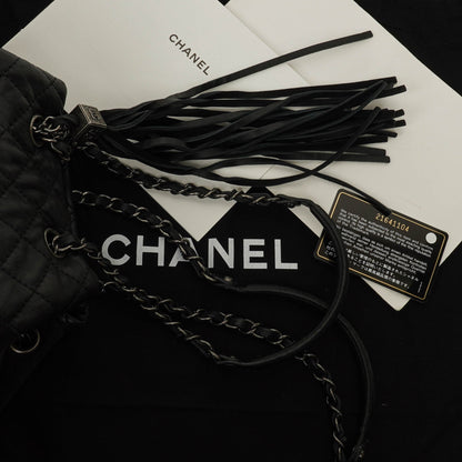 Chanel Patchwork Beuteltasche aus Leder und Wildleder