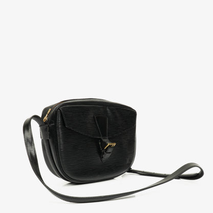Louis Vuitton Jeune Fille MM Crossbody-Tasche aus schwarzem Epi Leder