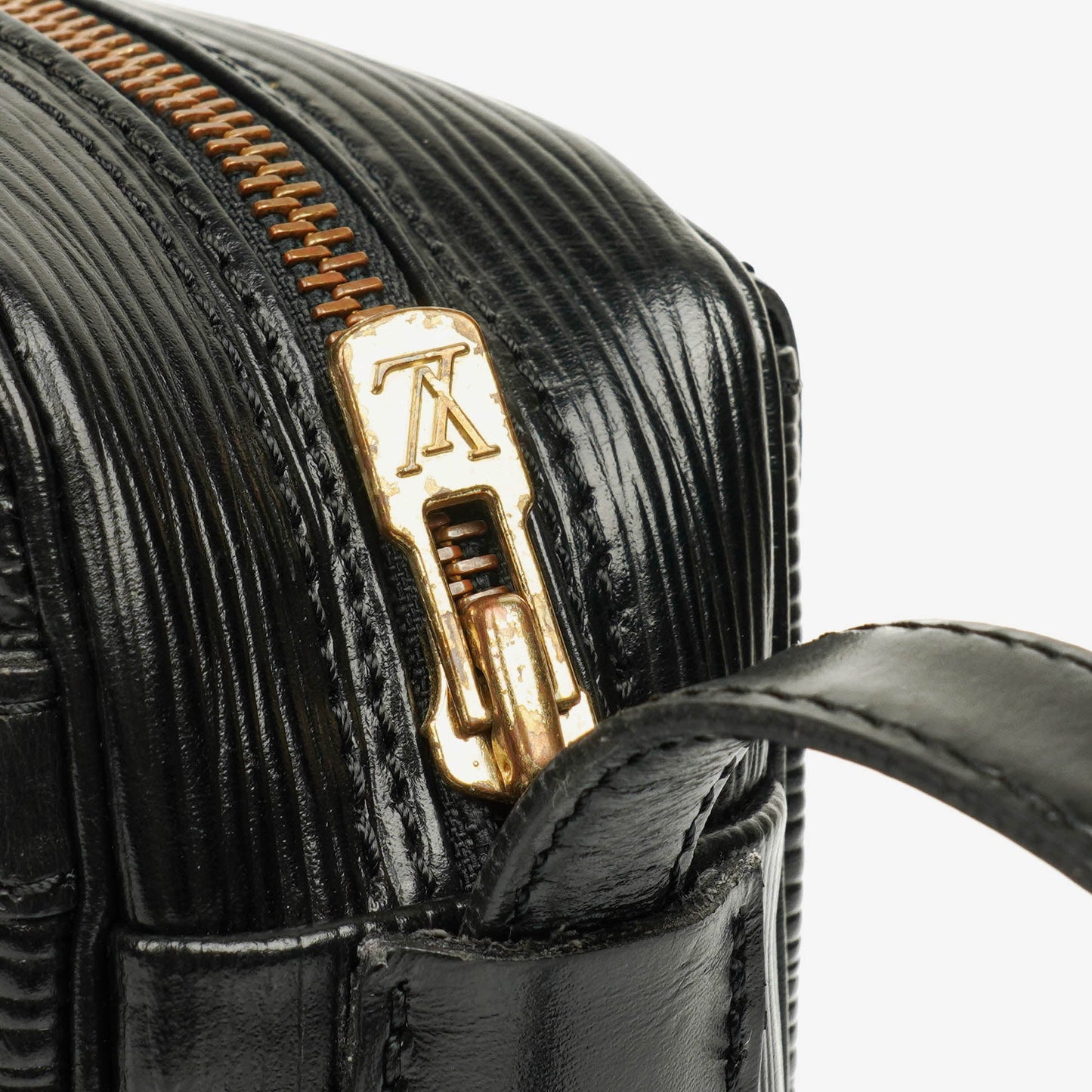 Louis Vuitton Jeune Fille MM Crossbody-Tasche aus schwarzem Epi Leder