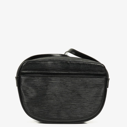 Louis Vuitton Jeune Fille MM Crossbody-Tasche aus schwarzem Epi Leder
