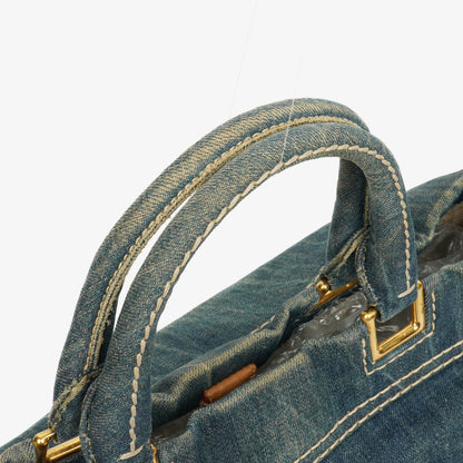 Prada Denim Canapa Tote Bag