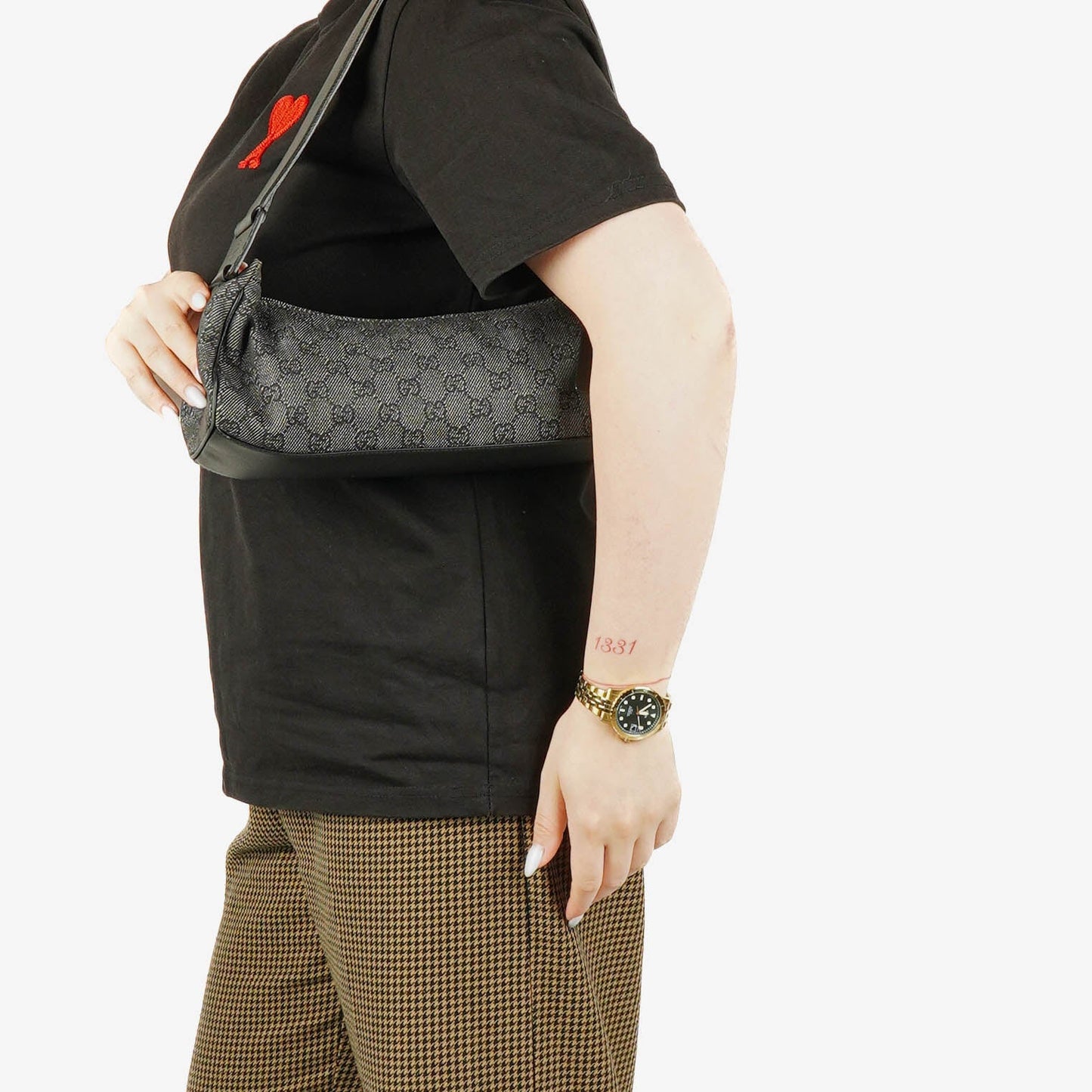 Gucci GG Monogram Canvas Hobo-Tasche