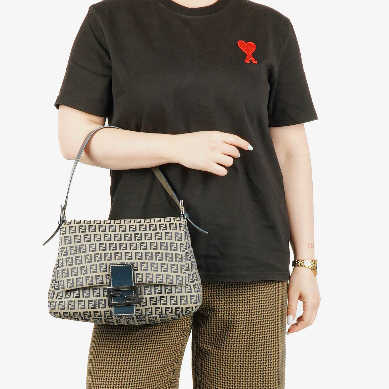 Fendi Mamma Baguette Schultertasche