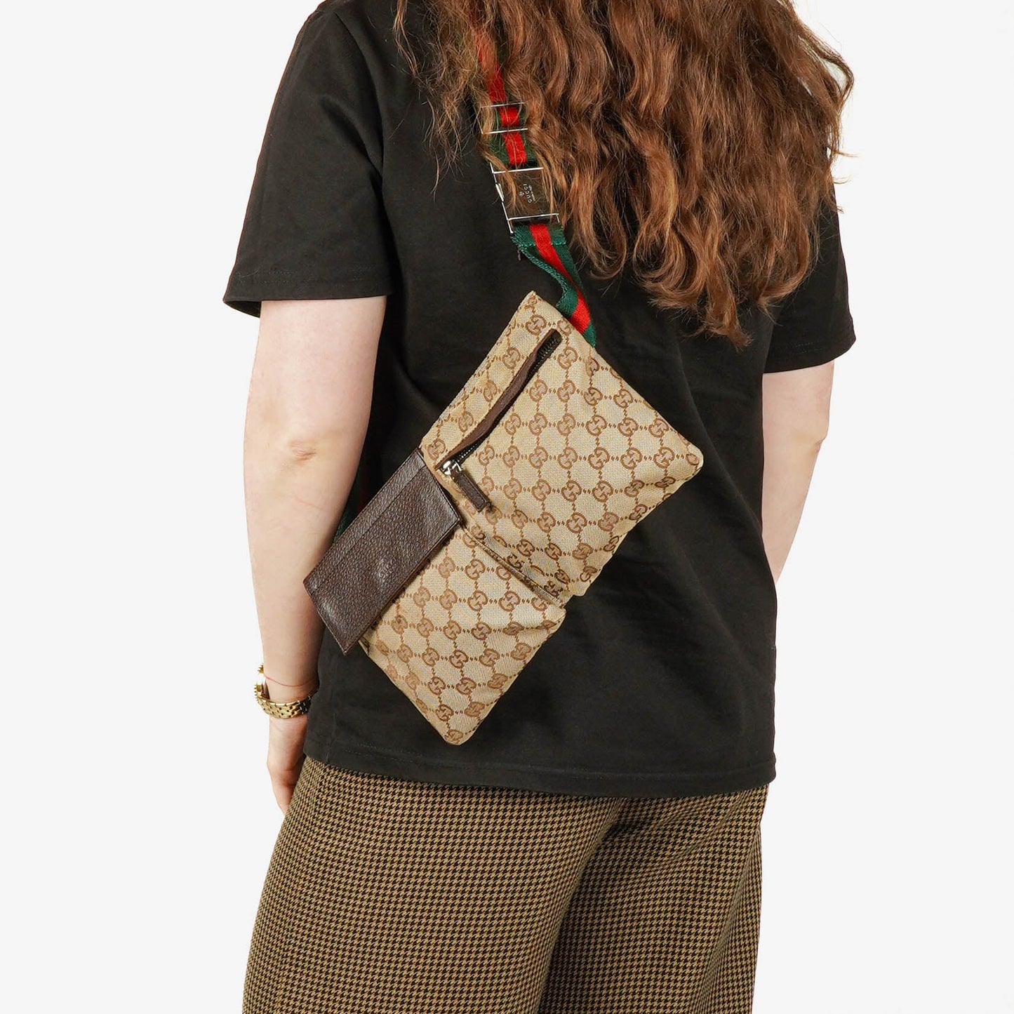 Gucci GG Monogram Canvas Gürteltasche
