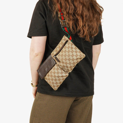 Gucci GG Monogram Canvas Gürteltasche