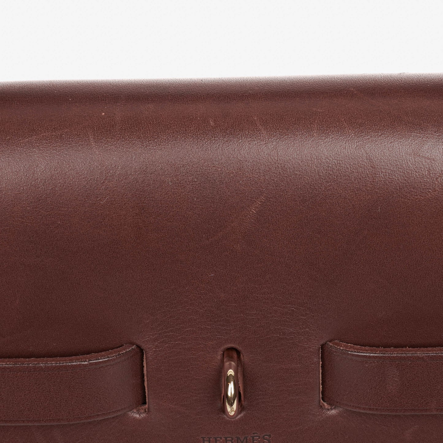 Hermès Herbag Toile Vache Hunter Havane MM 2-in-1 Tasche