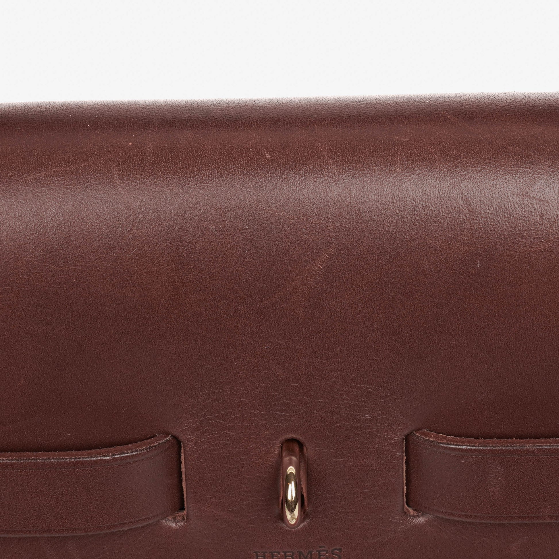Hermès Herbag Toile Vache Hunter Havane MM 2-in-1 Tasche
