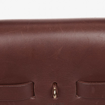 Hermès Herbag Toile Vache Hunter Havane MM 2-in-1 Tasche