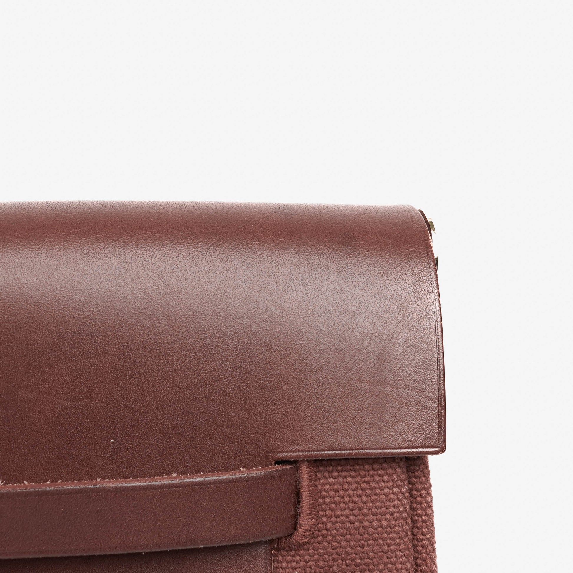 Hermès Herbag Toile Vache Hunter Havane MM 2-in-1 Tasche