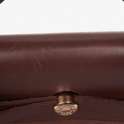 Hermès Herbag Toile Vache Hunter Havane MM 2-in-1 Tasche