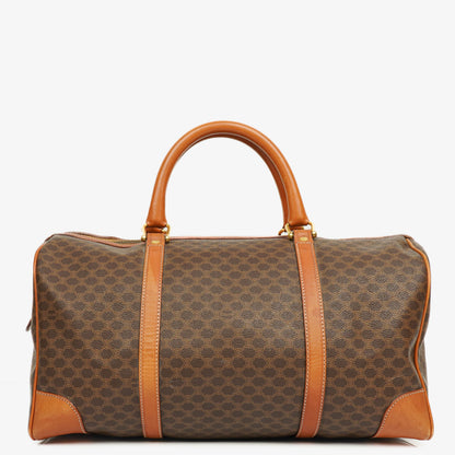 Celine Vintage Macadam Triomphe braune Reisetasche