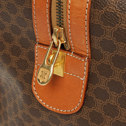 Celine Vintage Macadam Triomphe braune Reisetasche