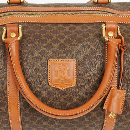 Celine Vintage Macadam Triomphe braune Reisetasche