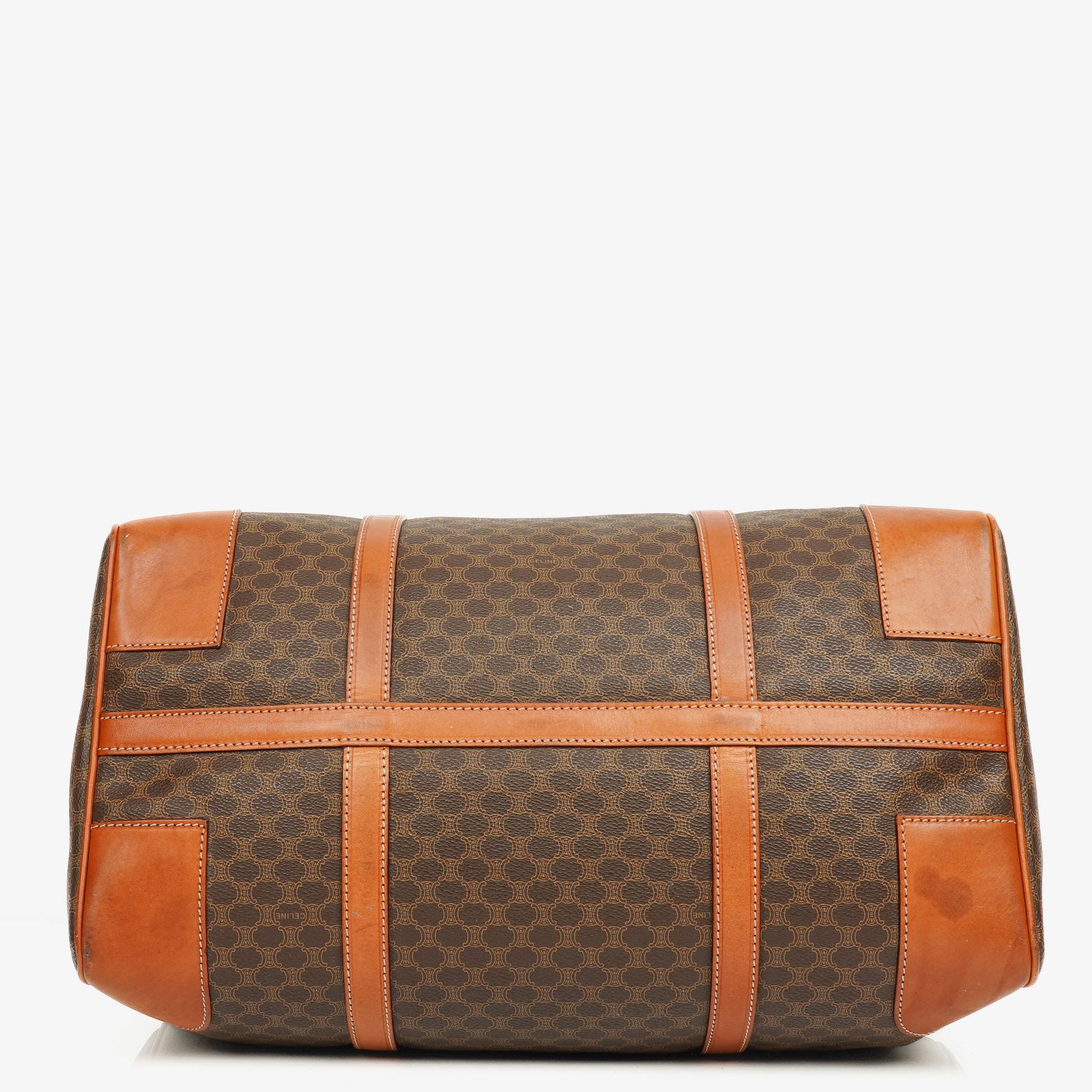 Celine Vintage Macadam Triomphe braune Reisetasche