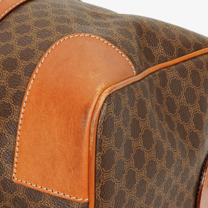 Celine Vintage Macadam Triomphe braune Reisetasche
