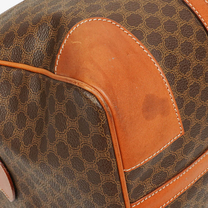 Celine Vintage Macadam Triomphe braune Reisetasche