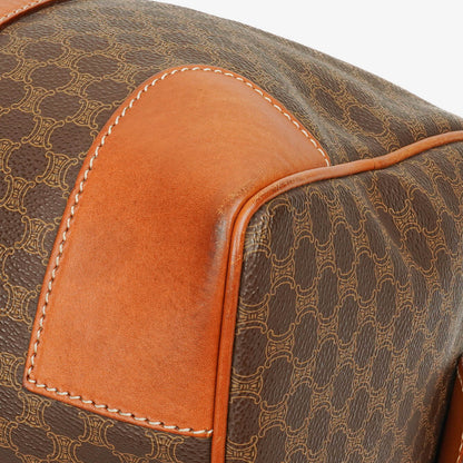 Celine Vintage Macadam Triomphe braune Reisetasche