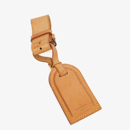 Louis Vuitton Leder-Namensschild und Griffhalter