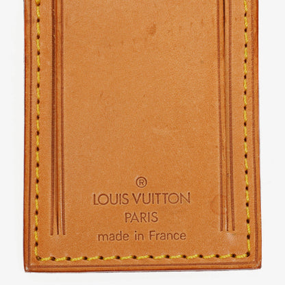 Louis Vuitton Leder-Namensschild und Griffhalter