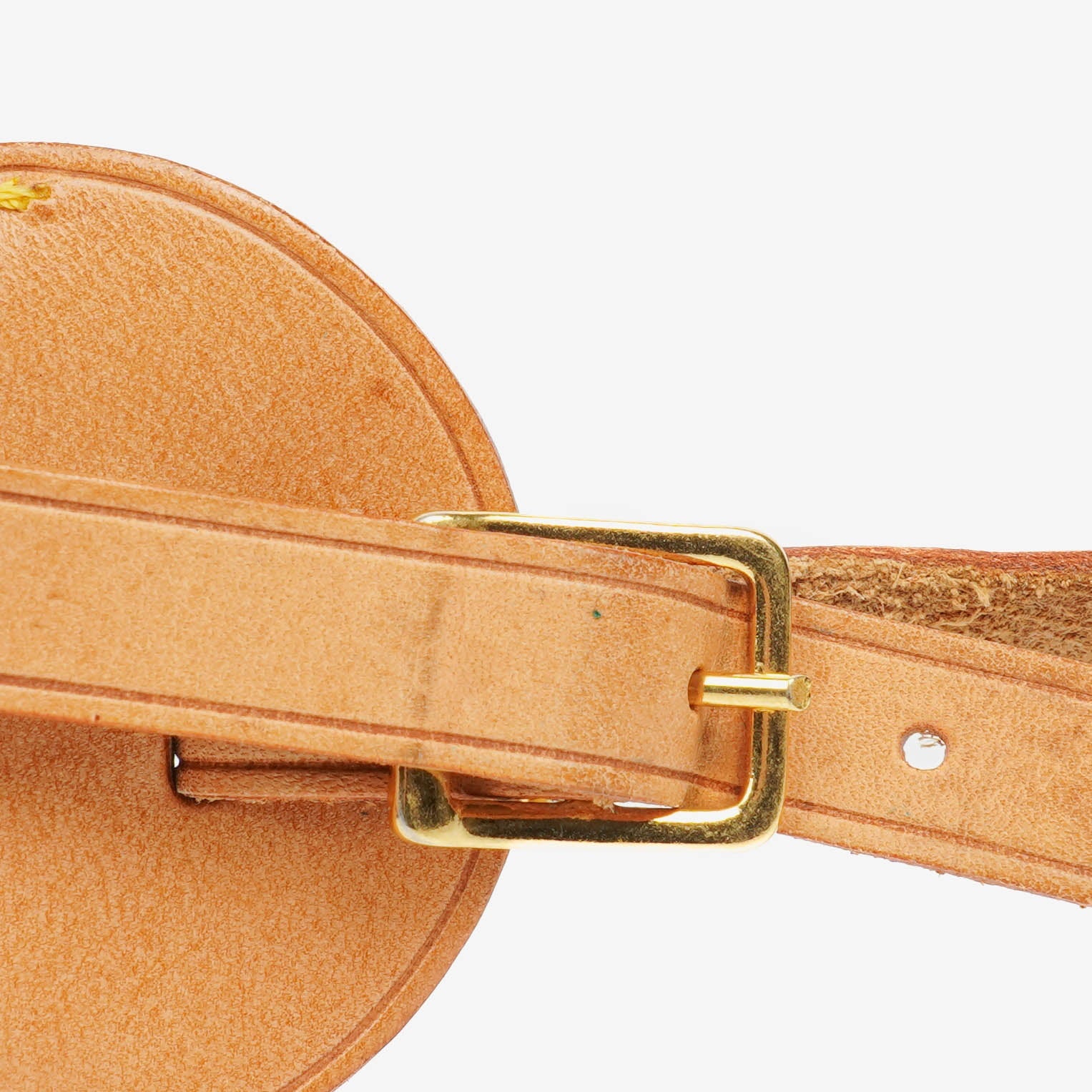Louis Vuitton Leder-Namensschild und Griffhalter