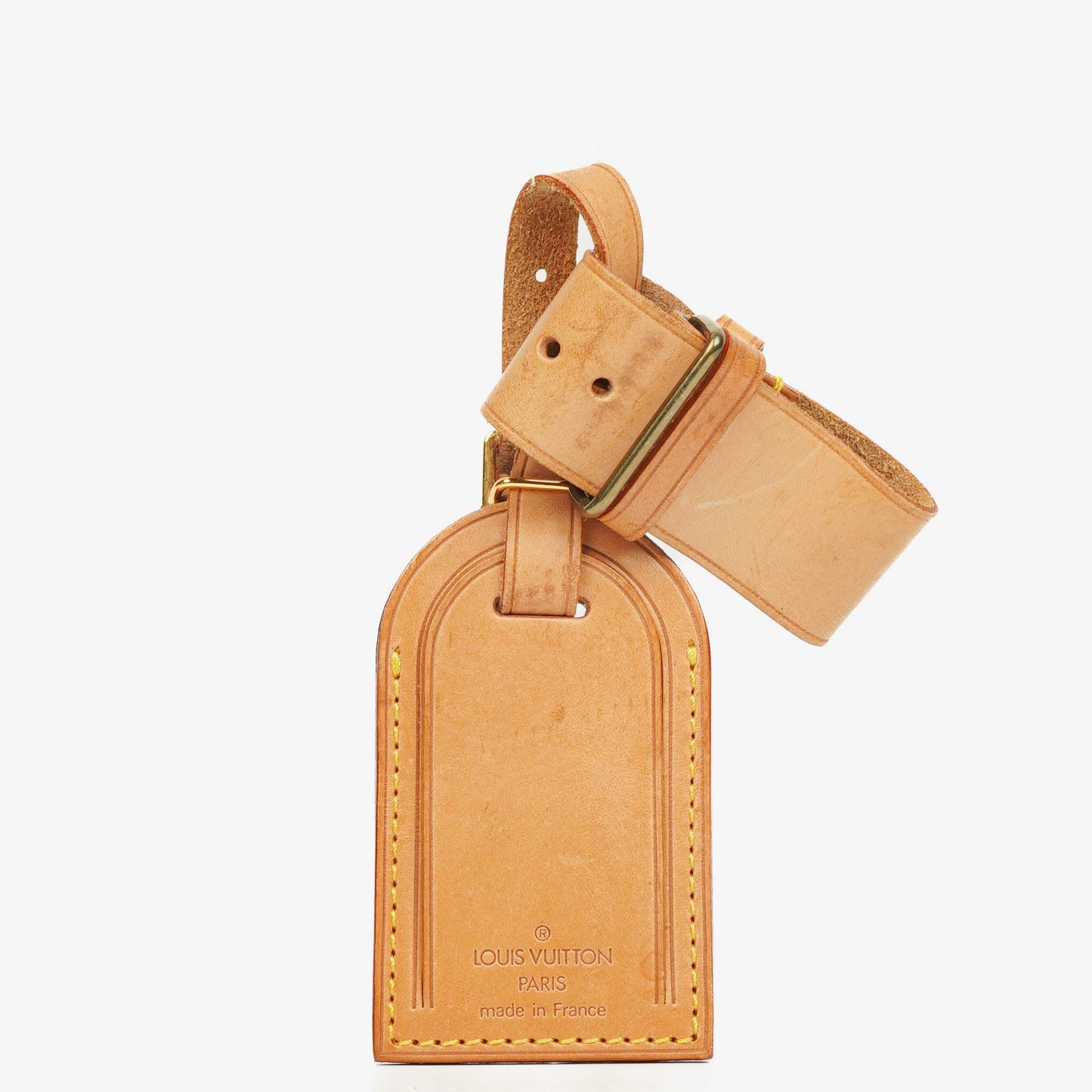Louis Vuitton Leder-Namensschild und Griffhalter